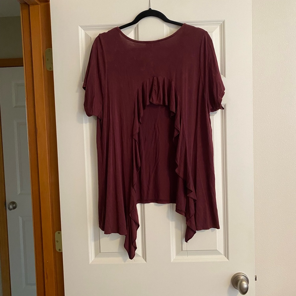 Open back shirt
